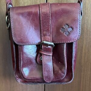 Patricia Nash Burgundy Crossbody Bag